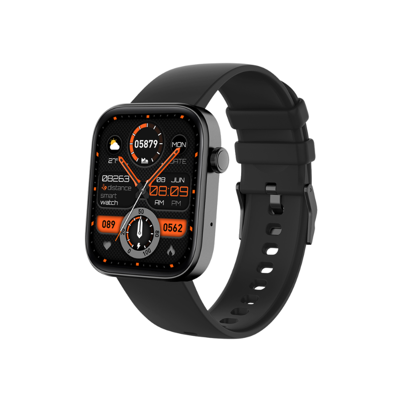 COLMI P71 Smartwatch 1.9 inch Display Voice Calling Voice Assistant IP68 Waterproof Smart Watch - Black