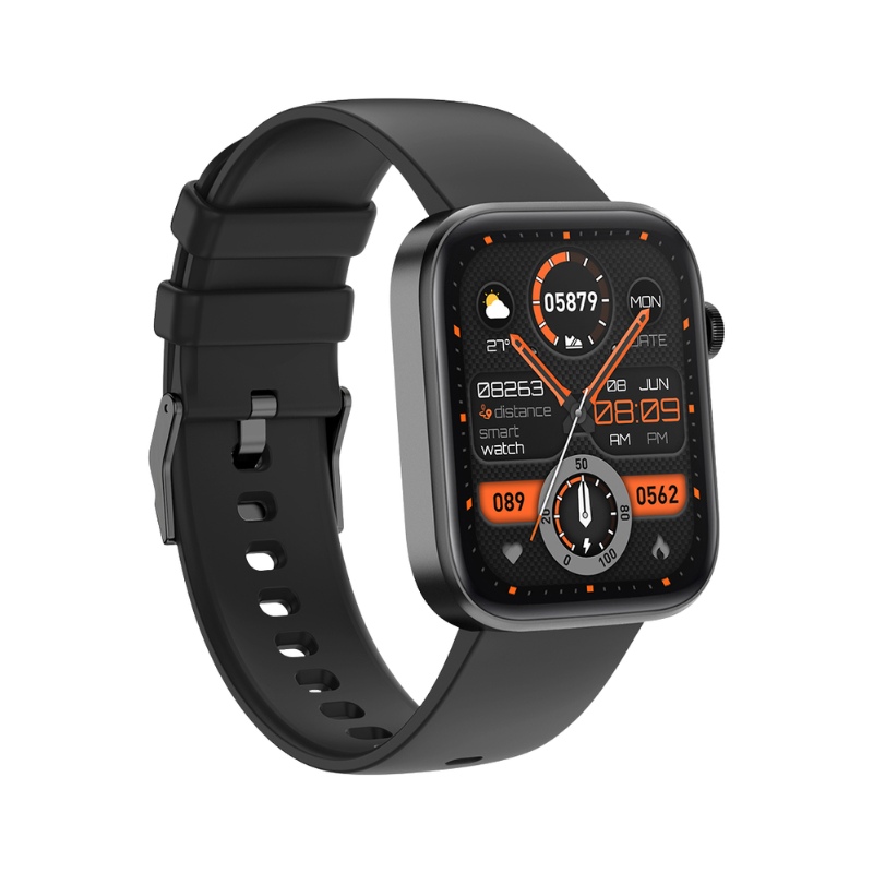COLMI P71 Smartwatch 1.9 inch Display Voice Calling Voice Assistant IP68 Waterproof Smart Watch - Black