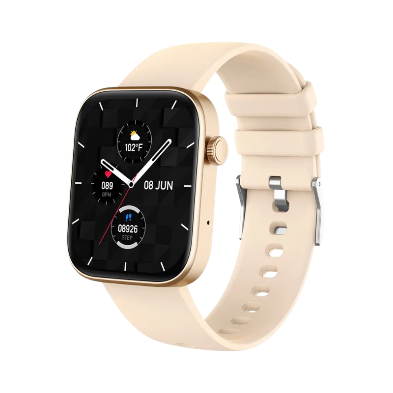 COLMi P71 Smartwatch 1.9 inch Display Voice Calling Voice Assistant IP68 Waterproof Smart Watch - Gold