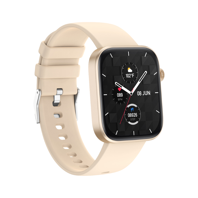 COLMi P71 Smartwatch 1.9 inch Display Voice Calling Voice Assistant IP68 Waterproof Smart Watch - Gold