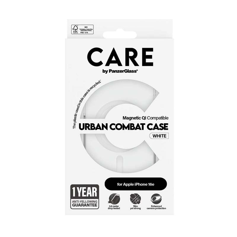 PanzerGlass Apple iPhone 16e Urban Combat Magsafe Case - Clear - Clear