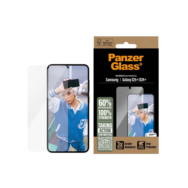 Panzerglass Samsung Galaxy S25 Plus Screenguard Ultra-Wide Fit - Clear - Clear