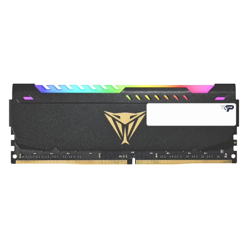 Patriot Vipersteel 16GB KIT (2x8GB) 3600MHz DDR4 Desktop Gaming Memory RGB - Black