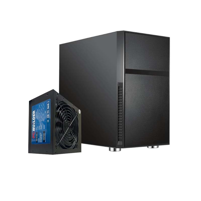 PCBuilder Black Box Micro-ATX Chassis & 300W PSU