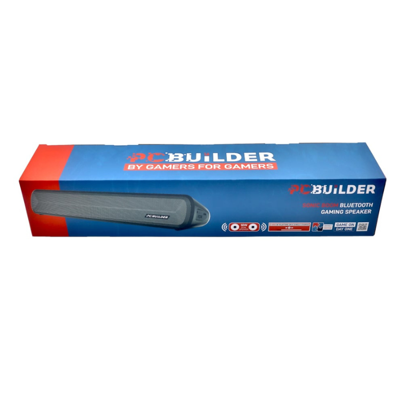 PCBuilder SONIC BOOM Bluetooth Gaming Speaker - Black