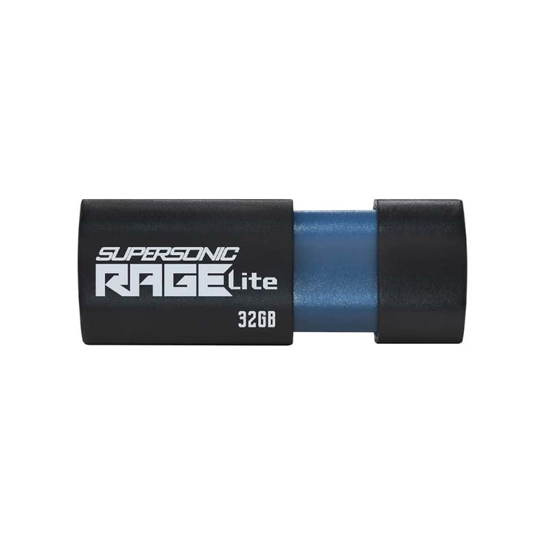 Patriot Supersonic Rage Lite 32GB USB 3.2 Gen1 Flash Drive - Black