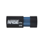 Patriot Supersonic Rage Lite 64GB USB 3.2 Gen1 Flash Drive - Black