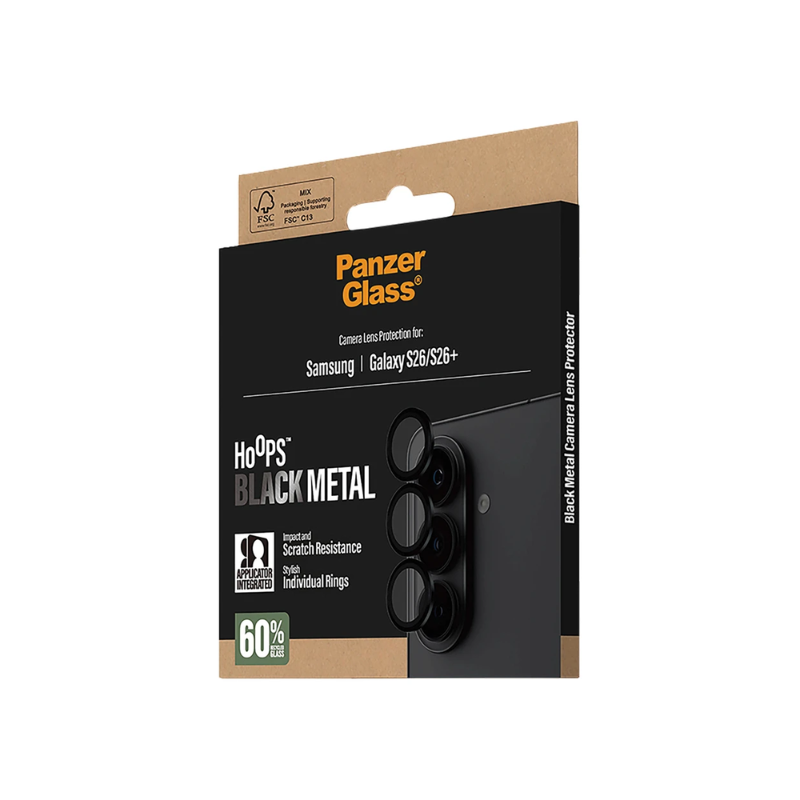 PanzerGlass Lens Protector Hoops Samsung Galaxy S26 -  Black