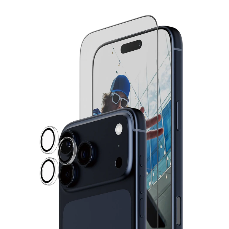 PanzerGlass 2-in-1 Essentials Bundle iPhone 17 Pro Max | Ultra-Wide Fit + Hoops