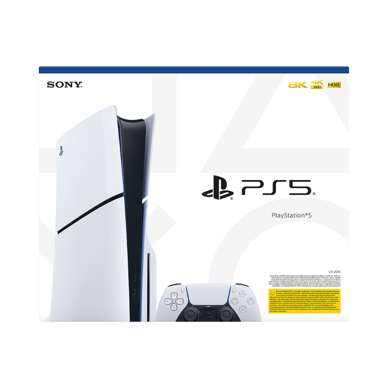 PlayStation 5 Slim Disc Console - White - White/Black