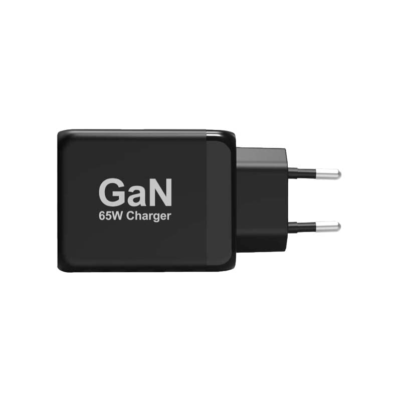 Port Connect 65W GaN USB Type-C Wall Charger - Black - Black