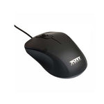 Port Connect Optical USB Mouse - Black - Black