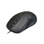 Port Design Combo Wired Mouse and Keyboard - Black - Black