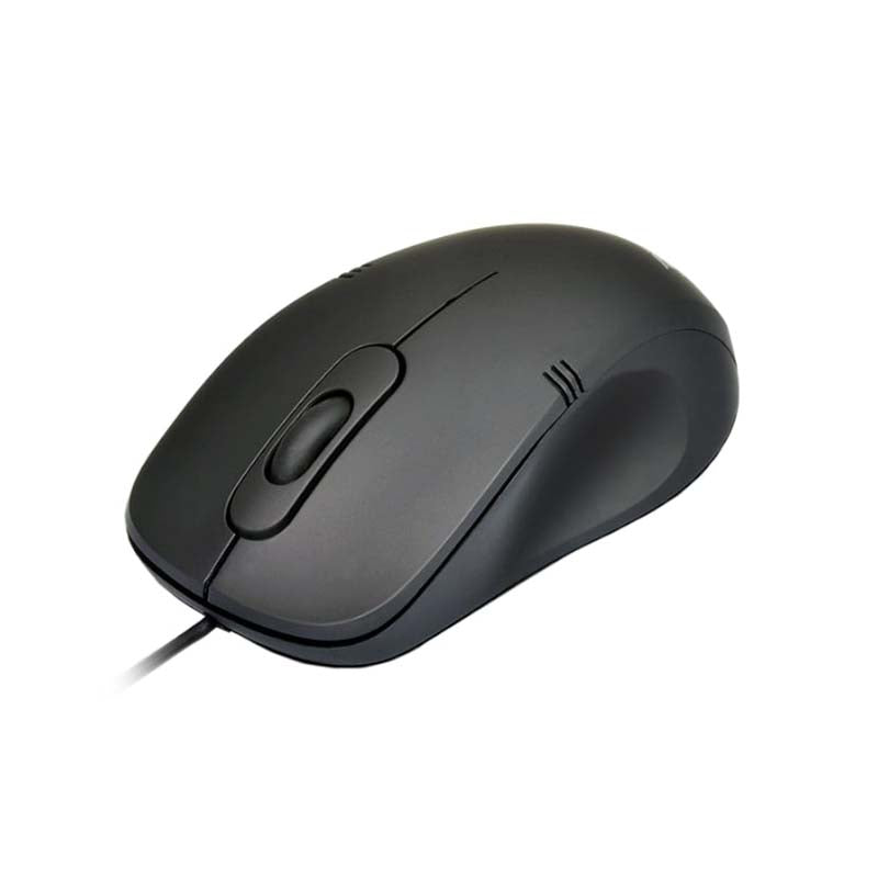 Port Design Combo Wired Mouse and Keyboard - Black - Black