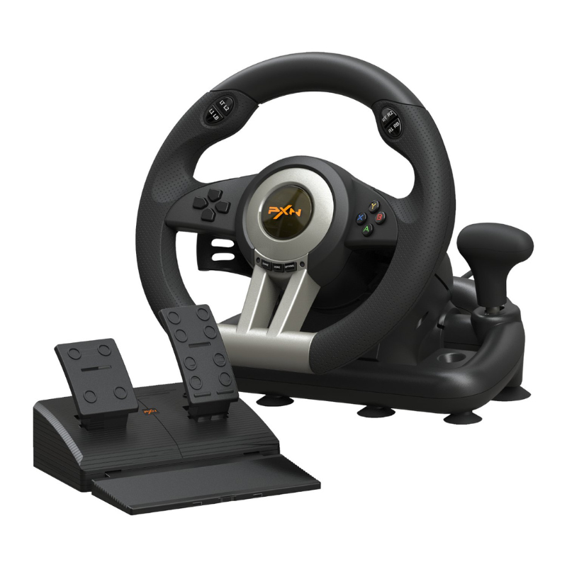 PXN V3 PRO Gaming Steering Wheel - Black