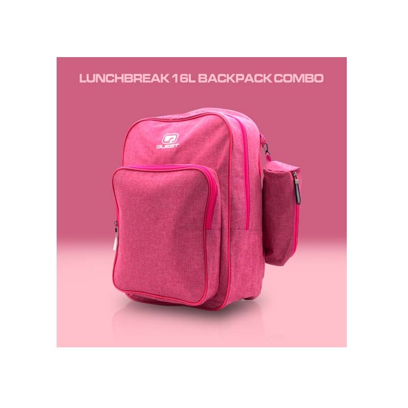 Quest Lunchbreak 16L Backpack Combo - Pink