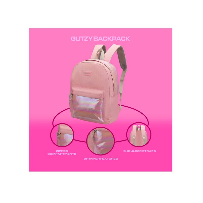 Quest Glitzy Backpack - Pink