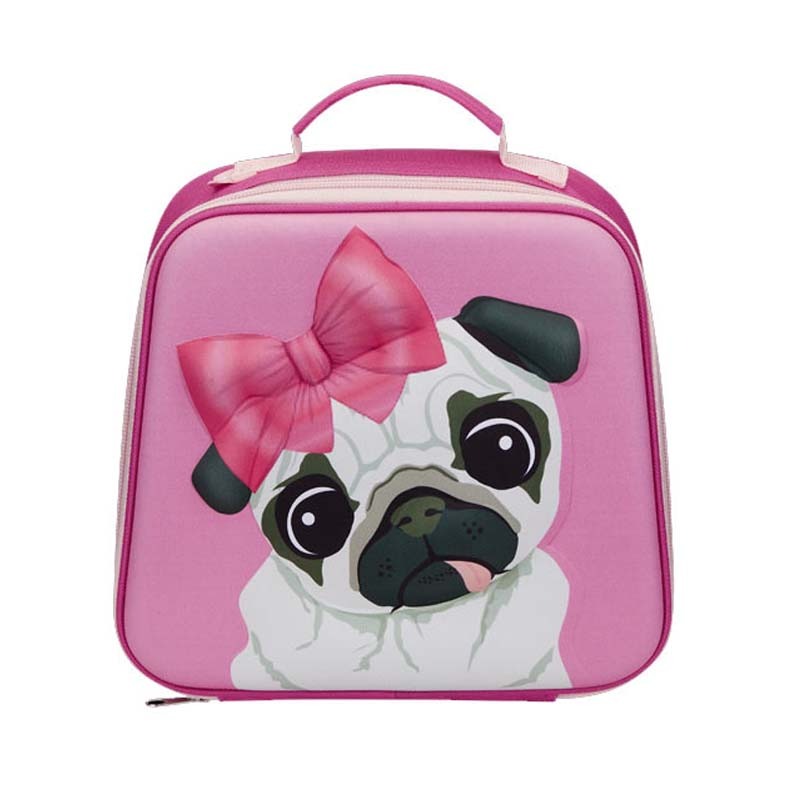 Quest Pug 3D EVA Lunch Bag - Pink