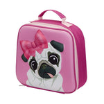 Quest Pug 3D EVA Lunch Bag - Pink
