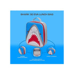 Quest Shark 3D EVA Lunch Bag - Grey