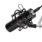 Redragon Cardioid USB Gaming Mic and Tripod - Black