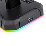 Redragon Scepter Pro Quad USB RGB Headset Stand - Black