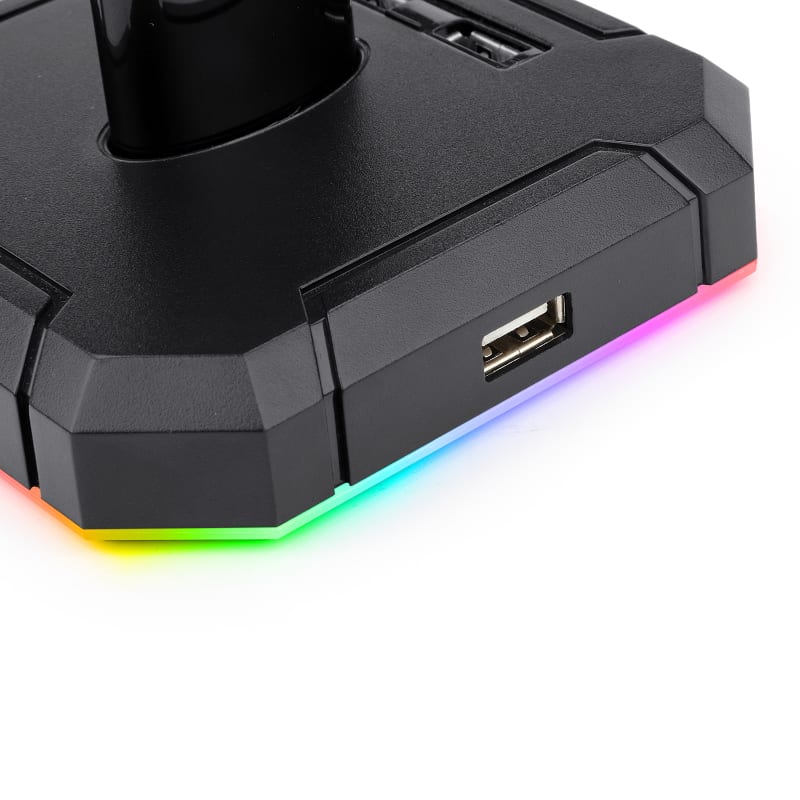Redragon Scepter Pro Quad USB RGB Headset Stand - Black