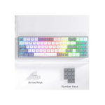 Redragon K628 Pollux 75% RGB Mechanical Keyboard - White / Grey