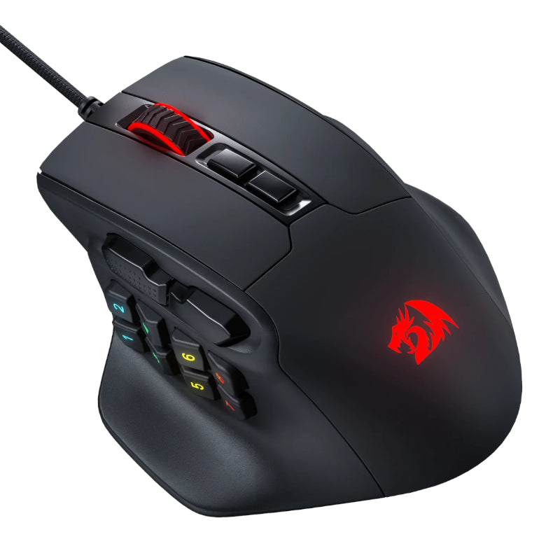 Redragon M811 Aatrox MMO Gaming Mouse - Black