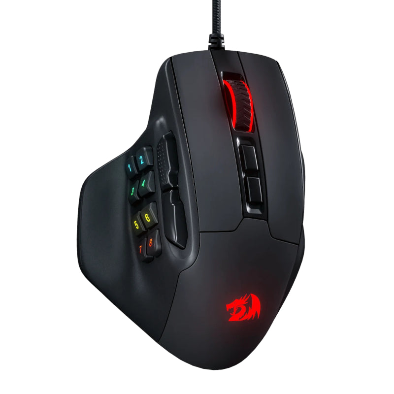 Redragon M811 Aatrox MMO Gaming Mouse - Black