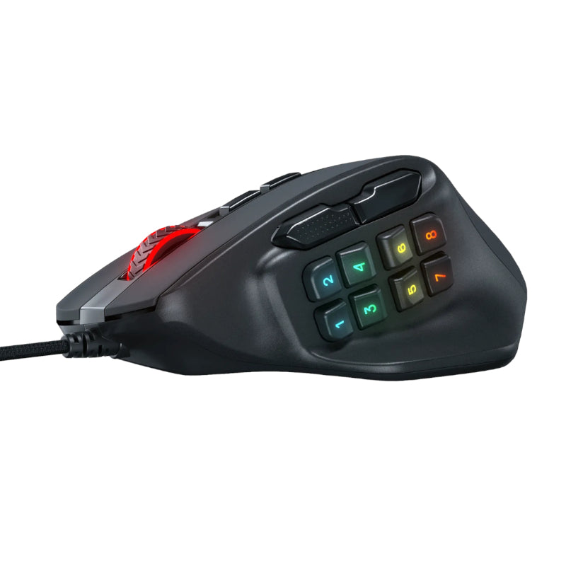 Redragon M811 Aatrox MMO Gaming Mouse - Black
