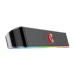 Redragon 2.0 Sound Bar Adiemus RGB Gaming Speaker - Black - Black