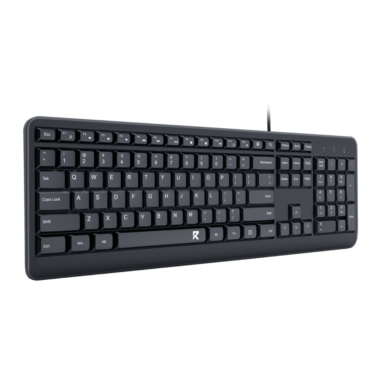 Redragon BK-7092 Full-sized Wired USB Office Keyboard - Black