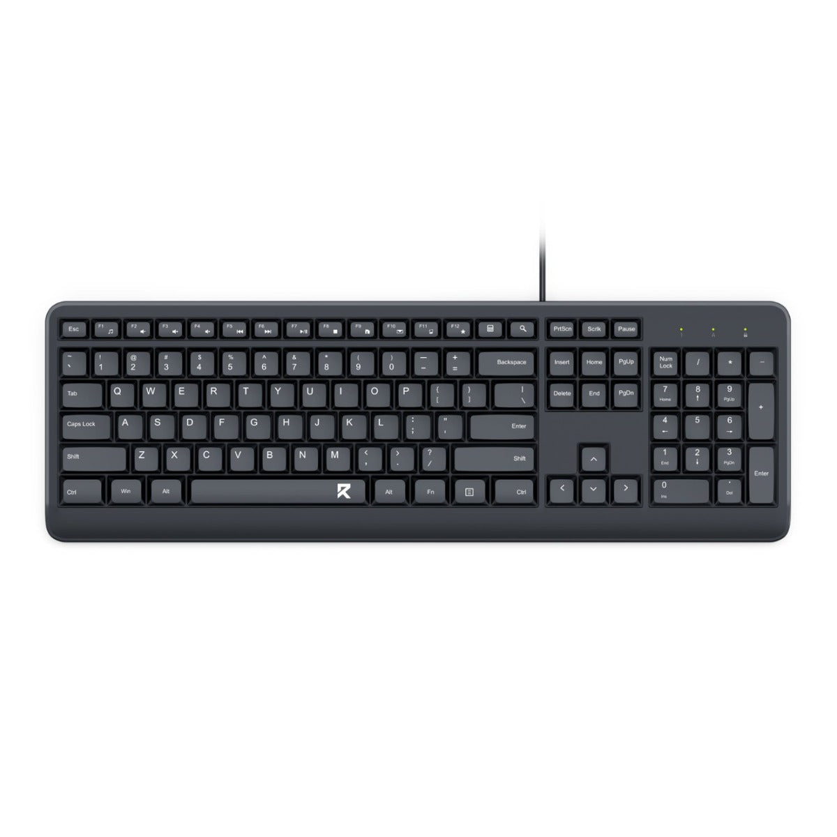 Redragon BK-7092 Full-sized Wired USB Office Keyboard - Black