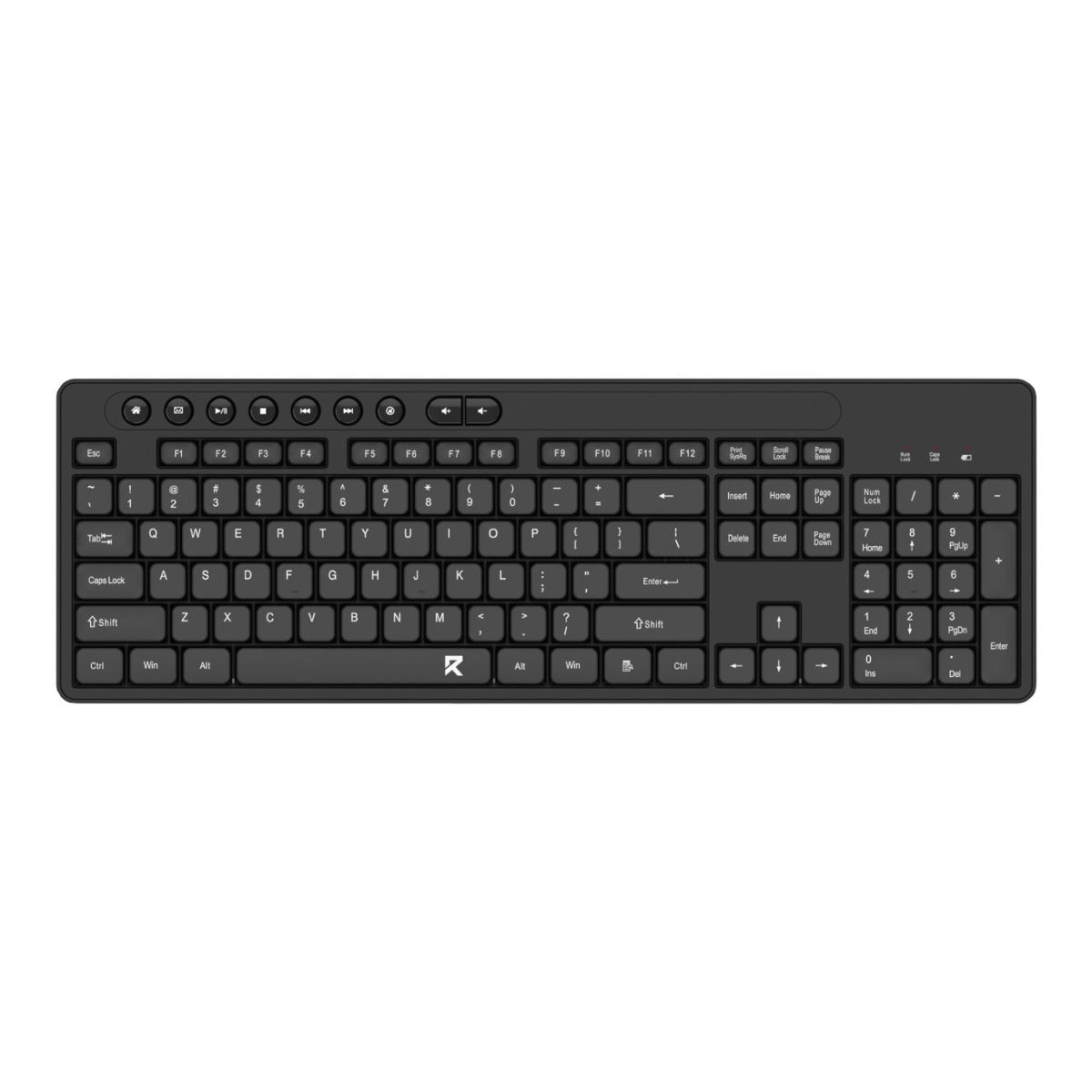 Redragon BK-7094 Full-sized Wireless Office Keyboard - Black