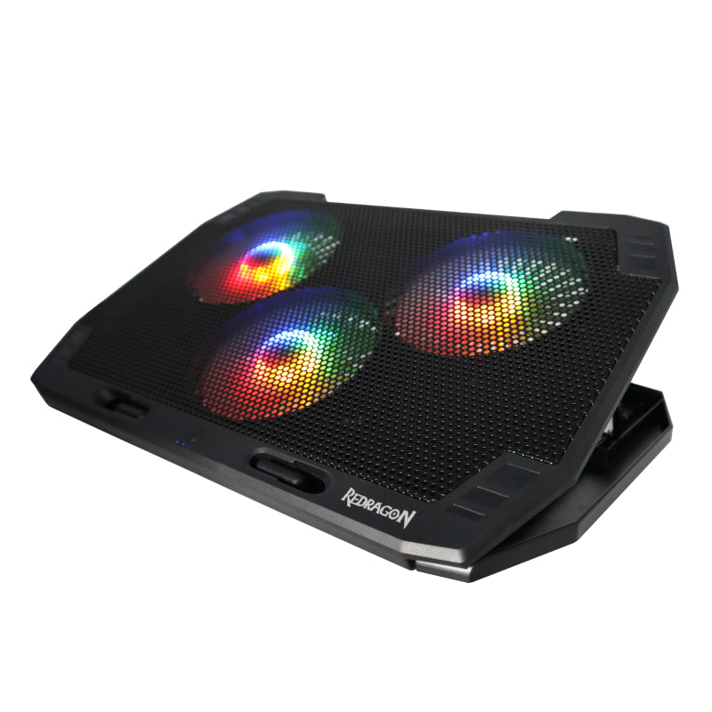 Redragon GCP511 Ingrid 17-inch Laptop Cooler - Black - Black