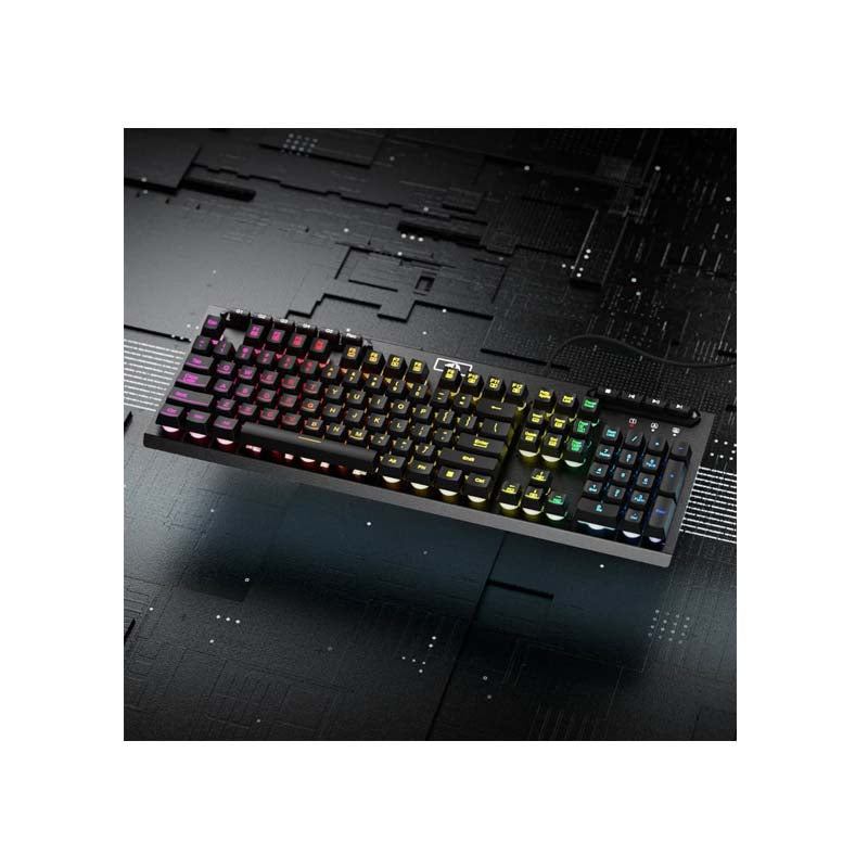 Redragon K513 Aditya Full-sized RGB Membrane Gaming Keyboard - Black - Black