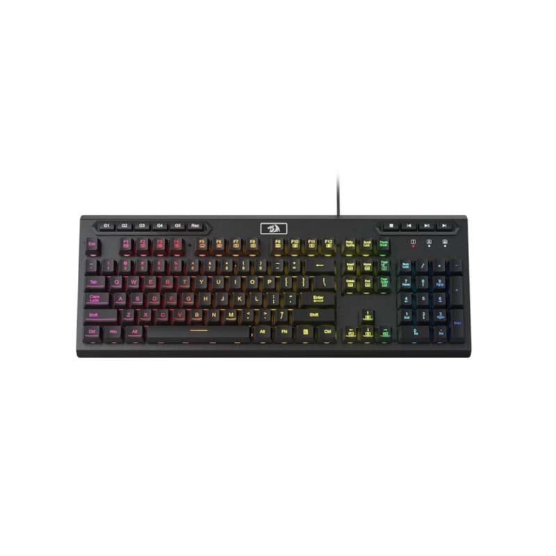 Redragon K513 Aditya Full-sized RGB Membrane Gaming Keyboard - Black - Black
