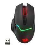 Redragon M690 Mirage Pro 8000 DPI Wireless Gaming Mouse - Black - Black
