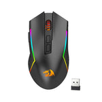 Redragon M693 Trident PRO 8000 DPI Wireless RGB Gaming Mouse - Black - Black