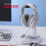 Redragon Over-Ear AURORA Gaming Headset - White - White