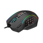 Redragon Perdiction 4 RGB MMO Ergo Wired Gaming Mouse - Black - Black