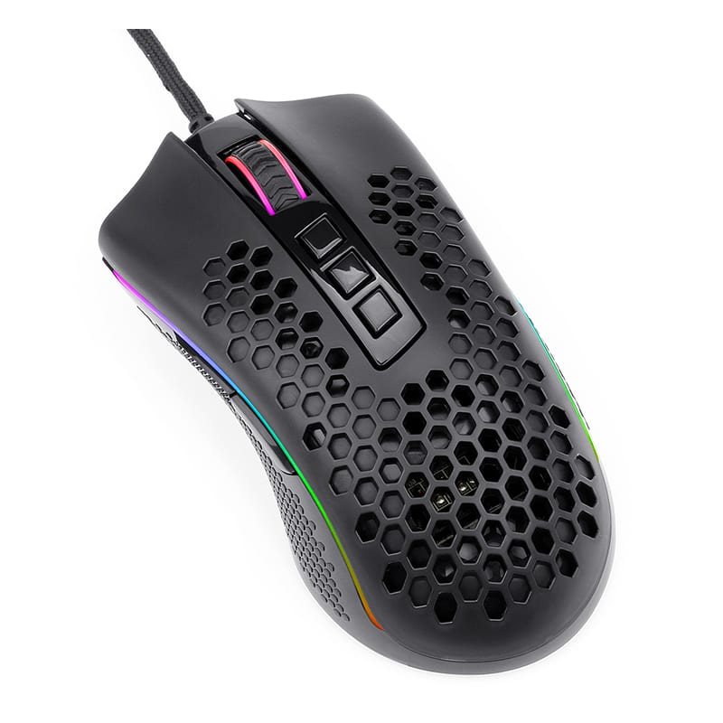 Redragon Storm 7 Buttons RGB Backlit Wired Gaming Mouse - Black - Black