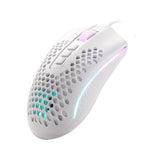 Redragon Storm Wired RGB Gaming Mouse - White - White