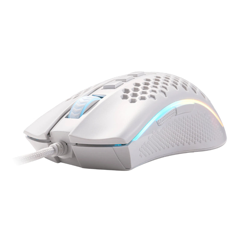 Redragon Storm Wired RGB Gaming Mouse - White - White