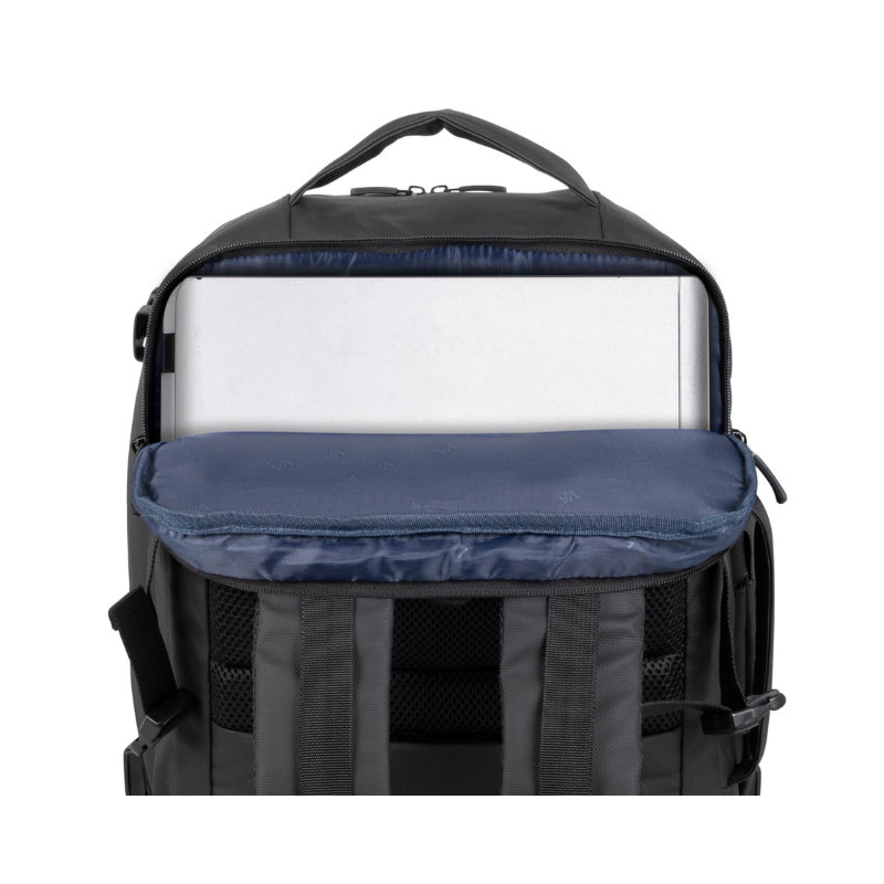 RIVACASE 8465 Tegal ECO Travel Laptop Backpack 17.3 Inch – Black - Black