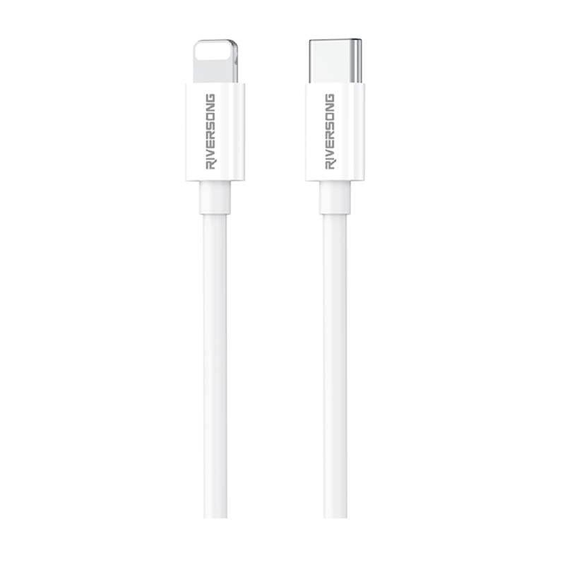 Riversong Lotus 08 Type C to Lightning Cable 20W - White - White