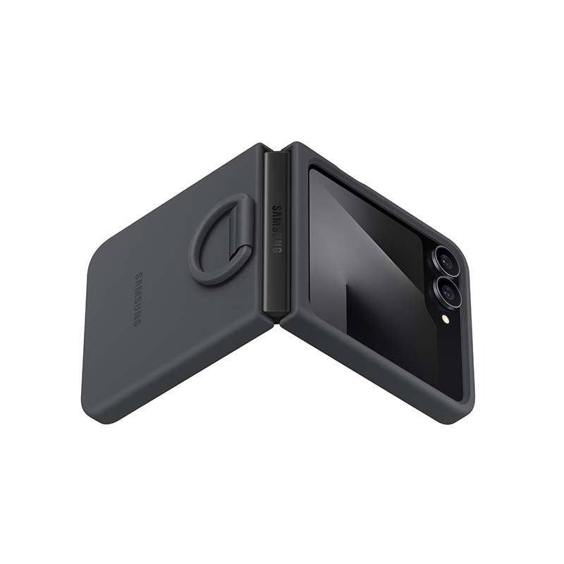 Samsung Galaxy Z Flip6 / Flip7 FE Case with Ring - Black