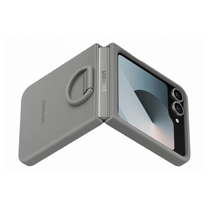 Samsung Galaxy Z Flip6 / Flip7 FE Case with Ring - Grey