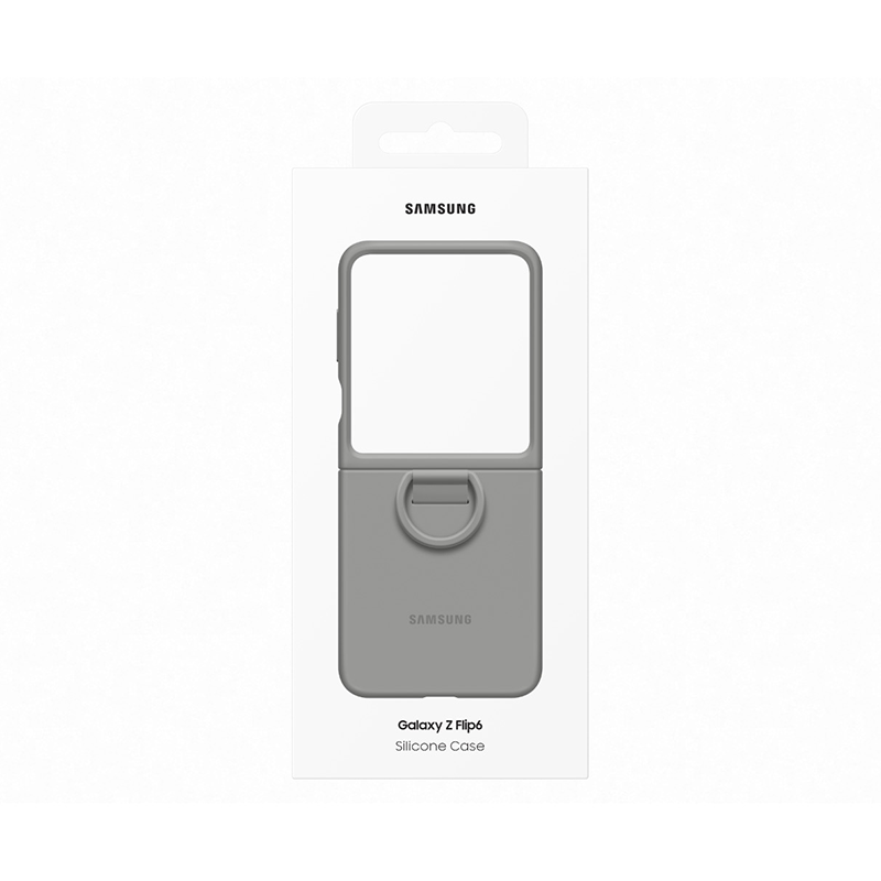 Samsung Galaxy Z Flip6 / Flip7 FE Case with Ring - Grey